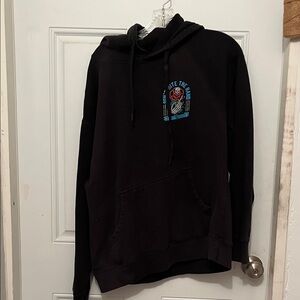 Men's Black Graphic Hoodie